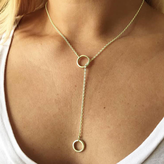 Two Rings Necklace