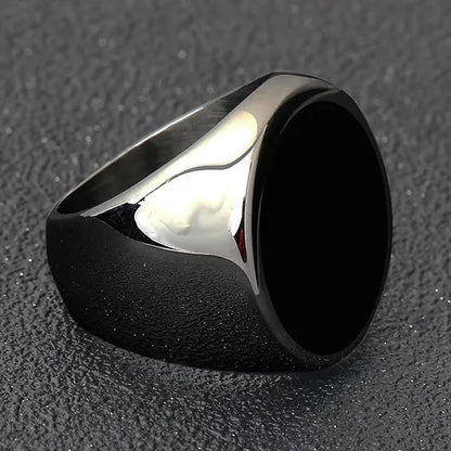 Black Stone Ring