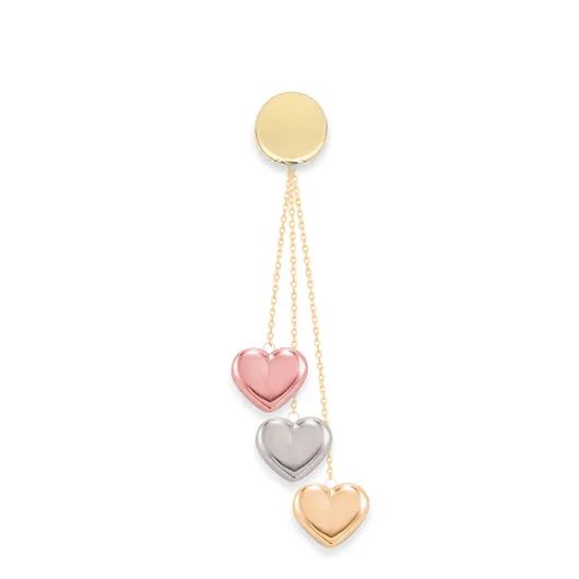 Three Hearts Earrings