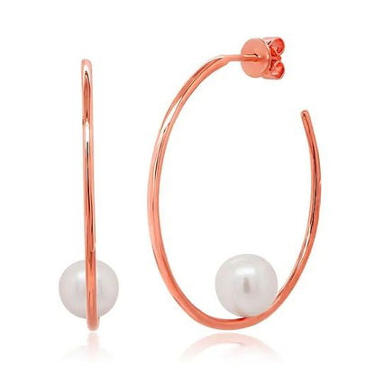 Circle Pearl Earring