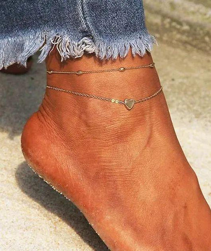 Tiny Heart Anklet