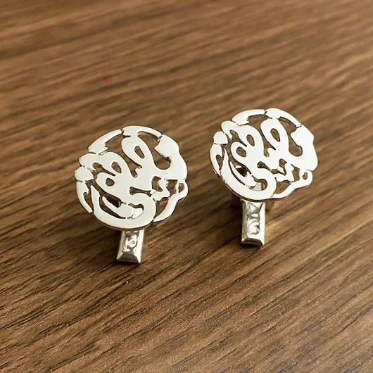 Circle Calligraphy Cufflinks