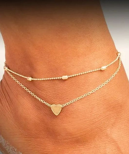 Tiny Heart Anklet