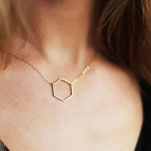 Hexagon Necklace